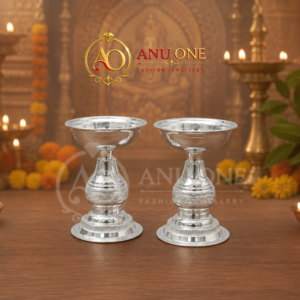German Silver Deepam Stand (Set of 2)