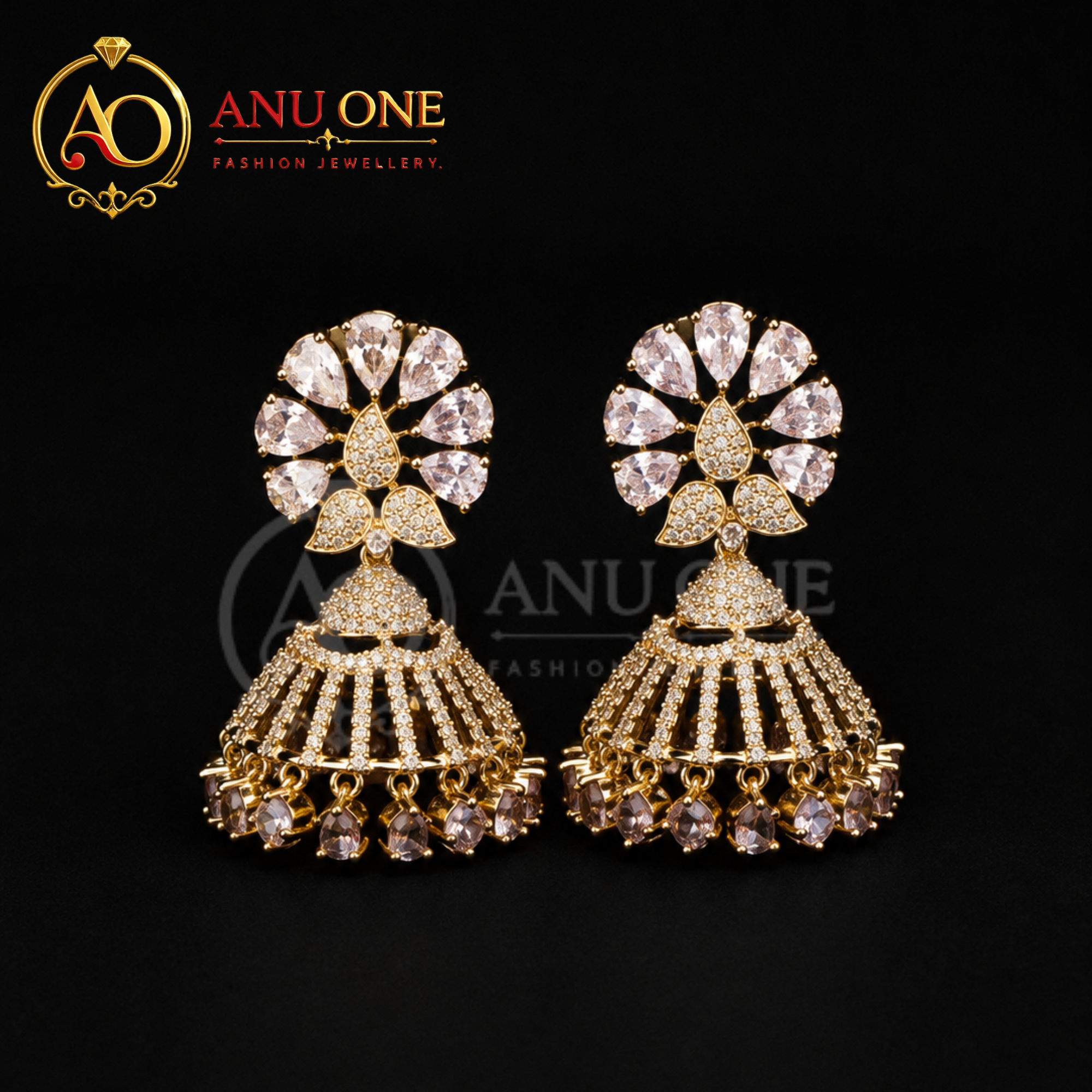 Victorian Jhumka Earrings - Image 3