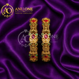 Ruby Stone Temple CZ Bangles