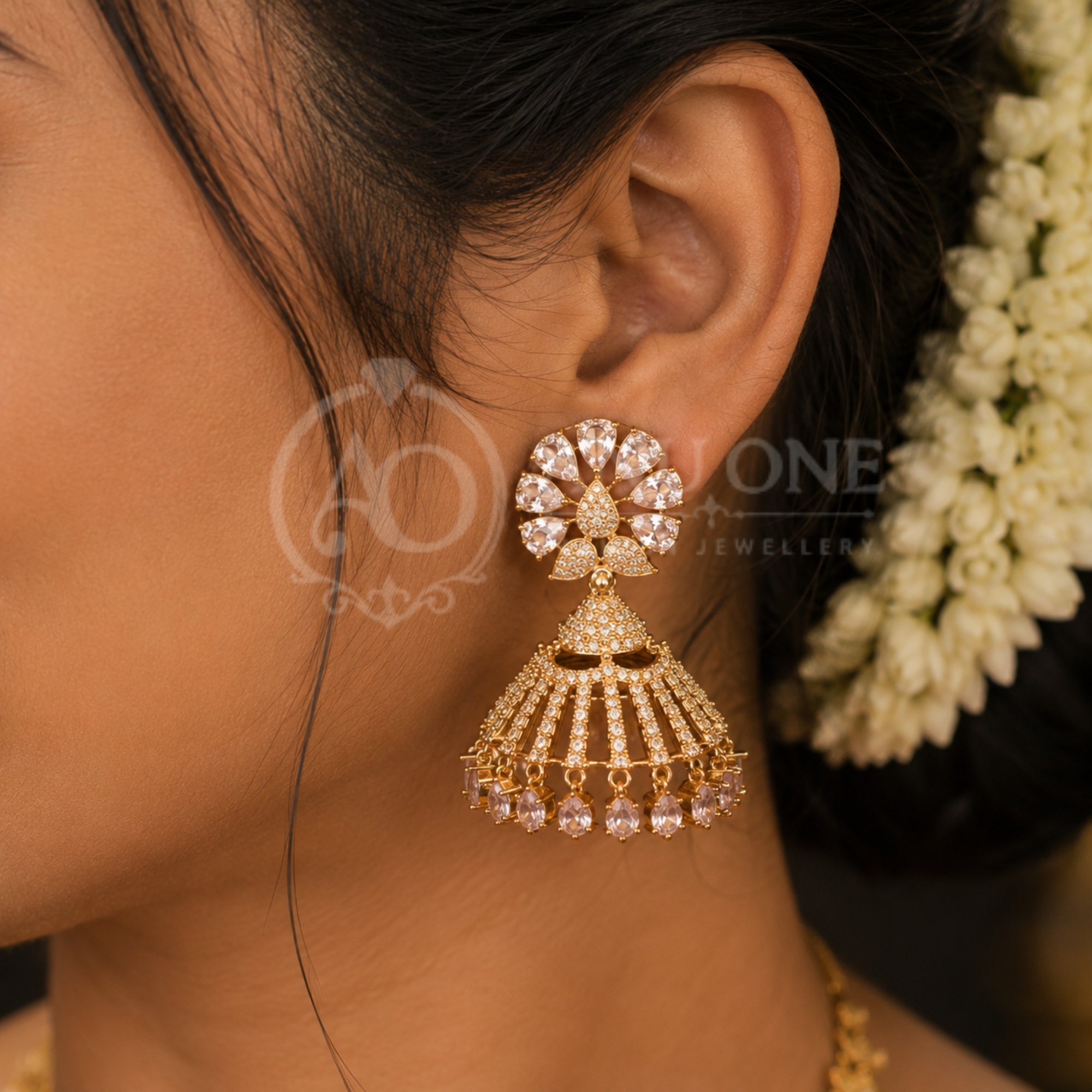 Victorian Jhumka Earrings - Image 2