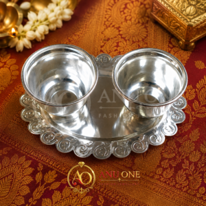 German Silver Haldi Kumkum Set
