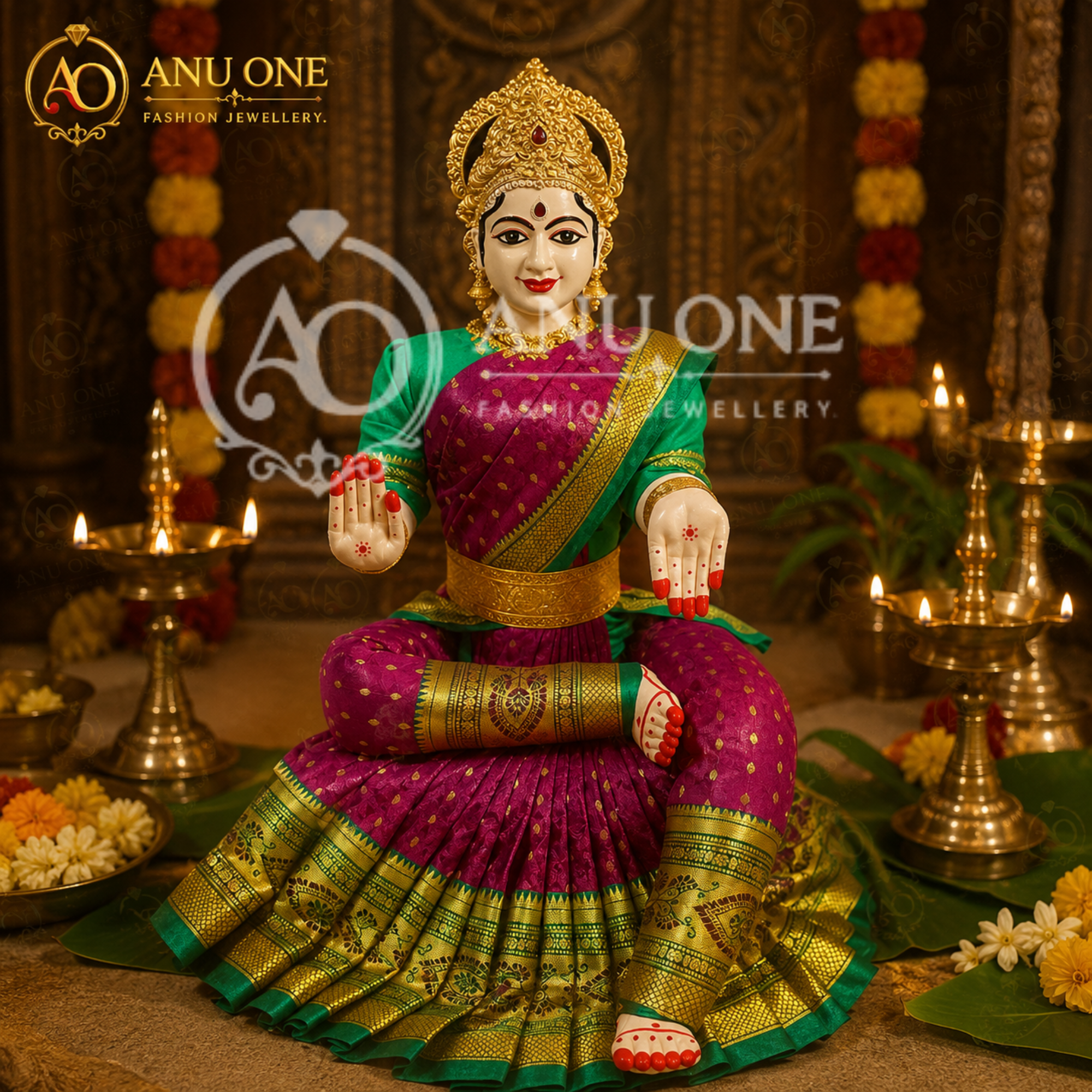 Antique Thanjavur Face 6 INCHES - Image 2
