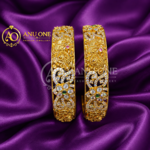 Temple Designer Bridal CZ Bangles