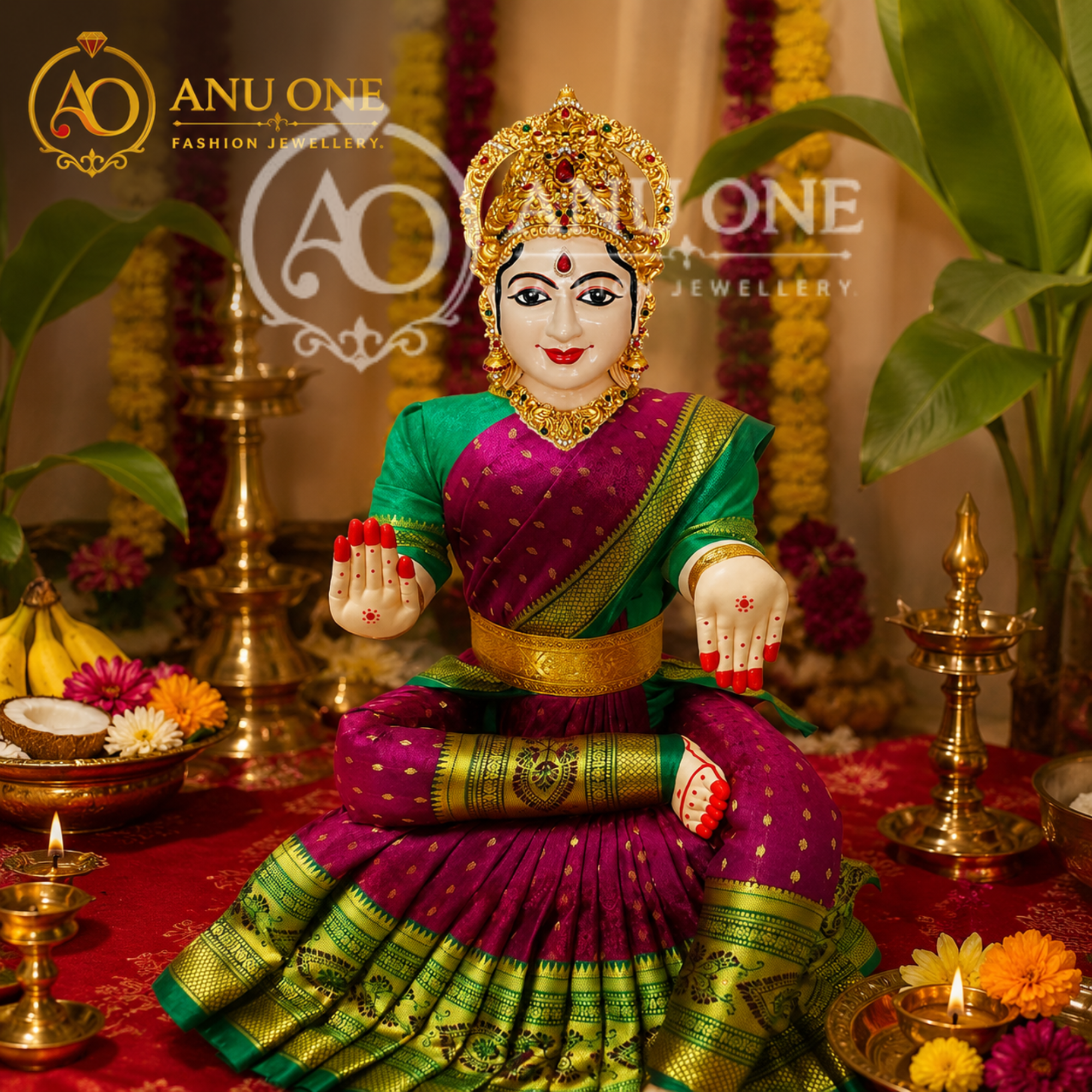 Antique Thanjavur Face 6 INCHES - Image 2