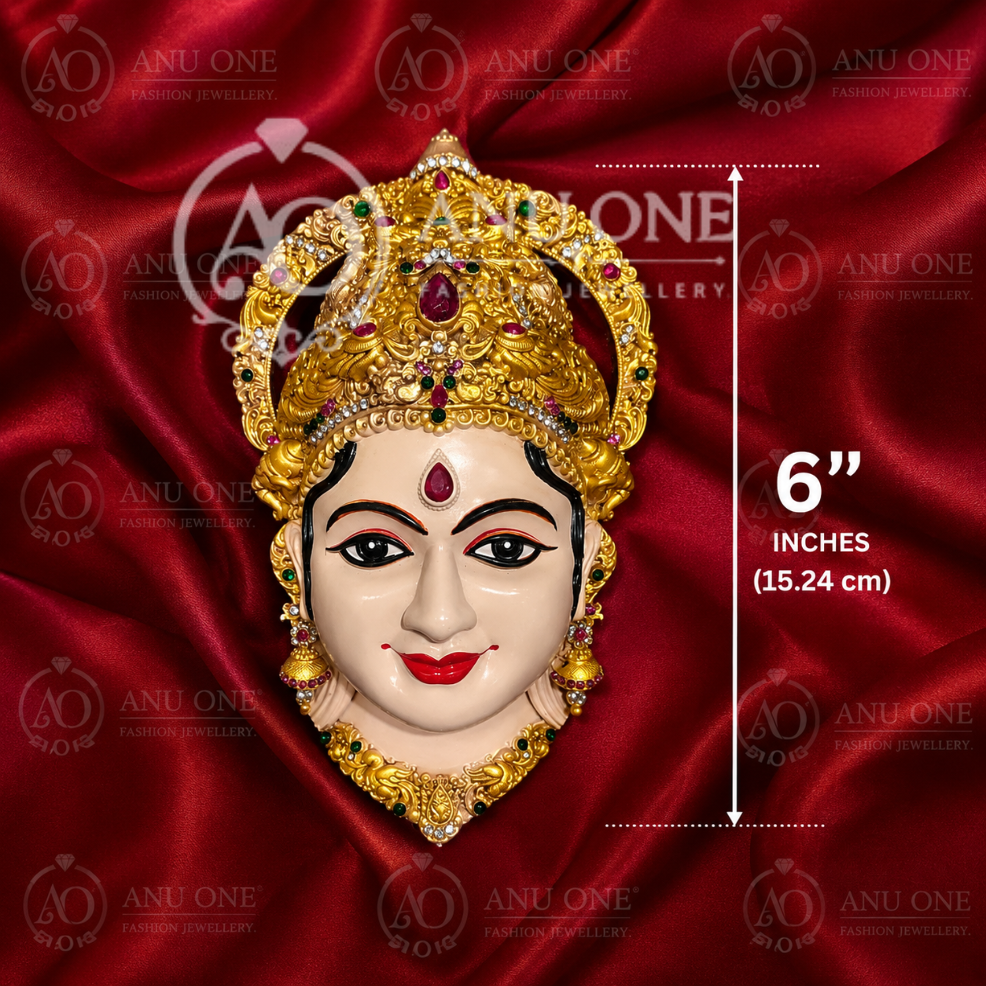 Antique Thanjavur Face 6 INCHES - Image 3