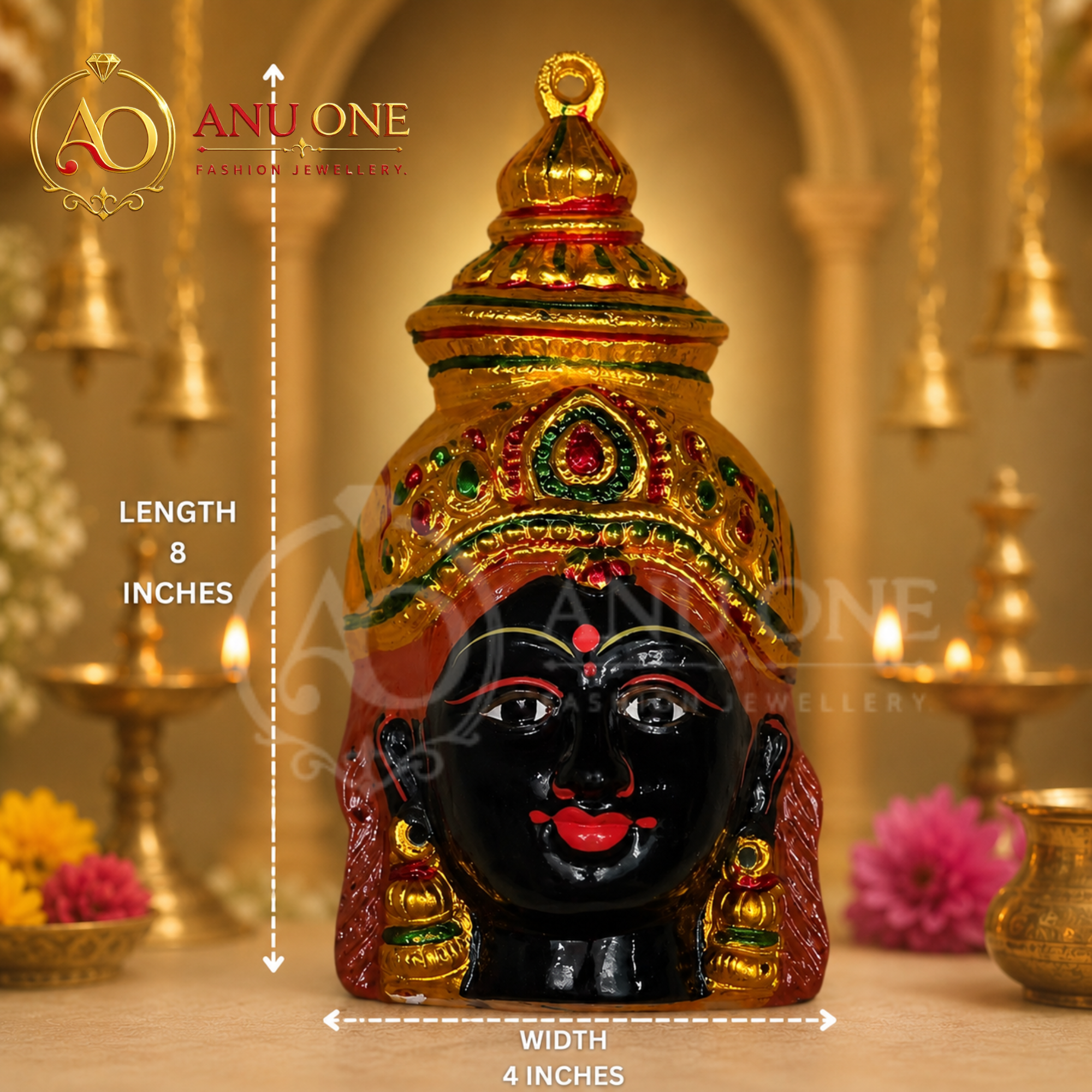 Decorative Goddess Face Idol (Amman Face) - Image 2