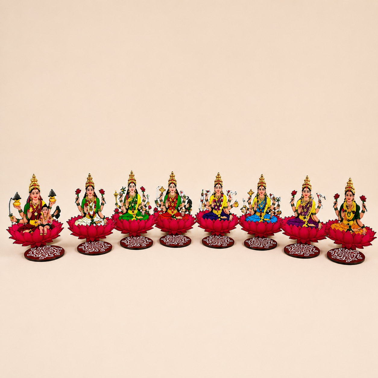 Ashta Lakshmi Decorative Display Stand – Set of 8 - Image 2