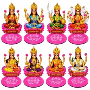 Ashtalakshmi MDF Decorative Stand – Set of 8 Divine Lakshmi Forms