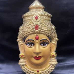 German Silver Ammavari Face Ido – 10 Inches