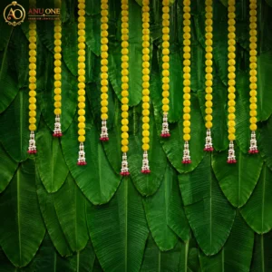 Banana Leaf & Marigold Traditional Backdrop