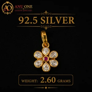 Silver Floral Pendant