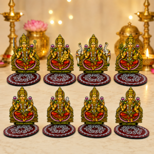 Tanjore Ashtalakshmi MDF Wooden Stand