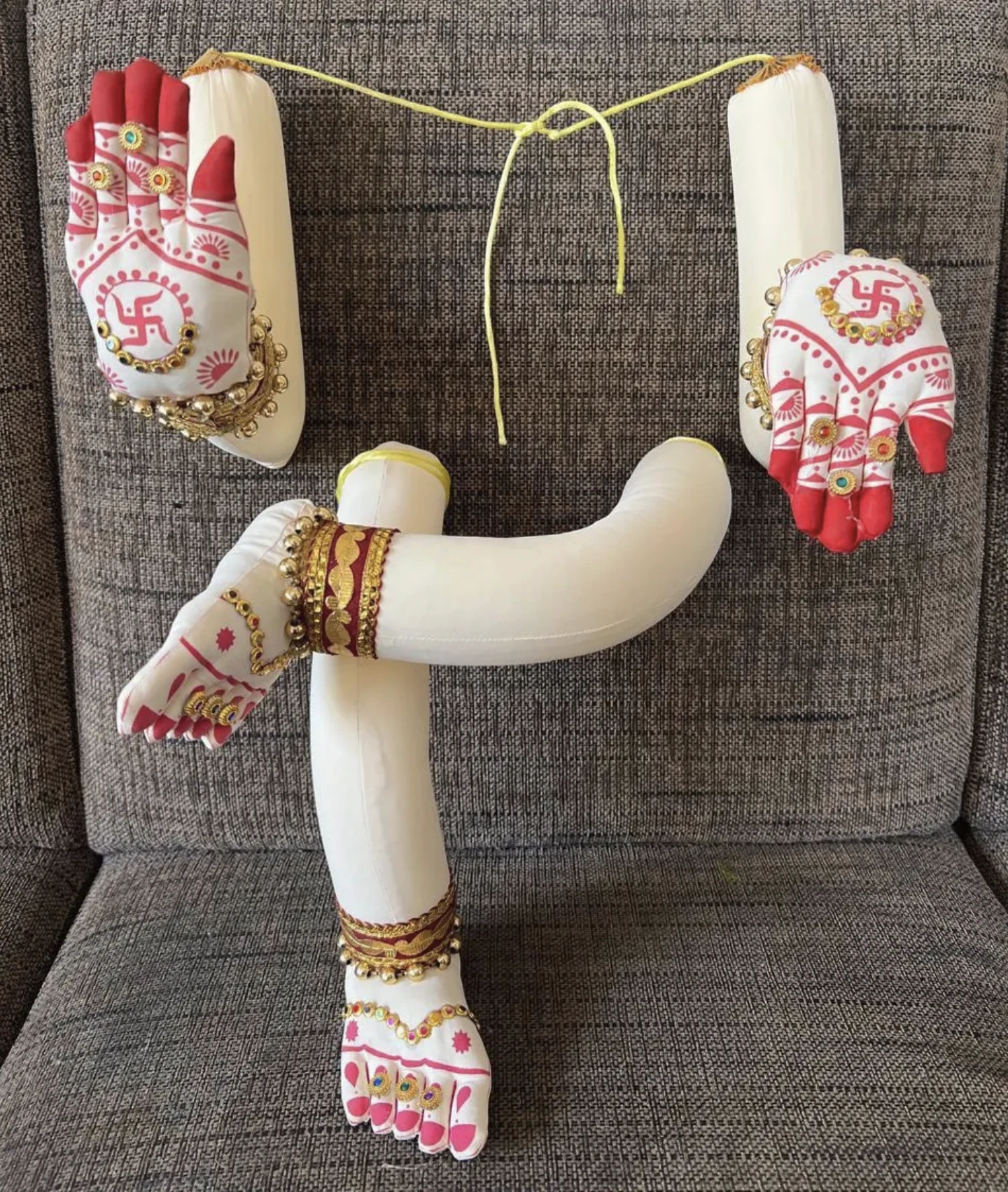 Varamahalakshmi Decorative Hands & Legs Set - Image 2