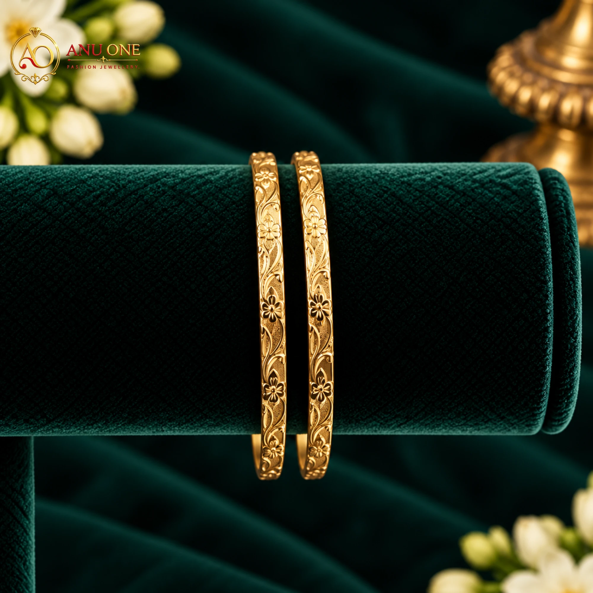 Panchaloha Slim Designer Bangles - Image 2