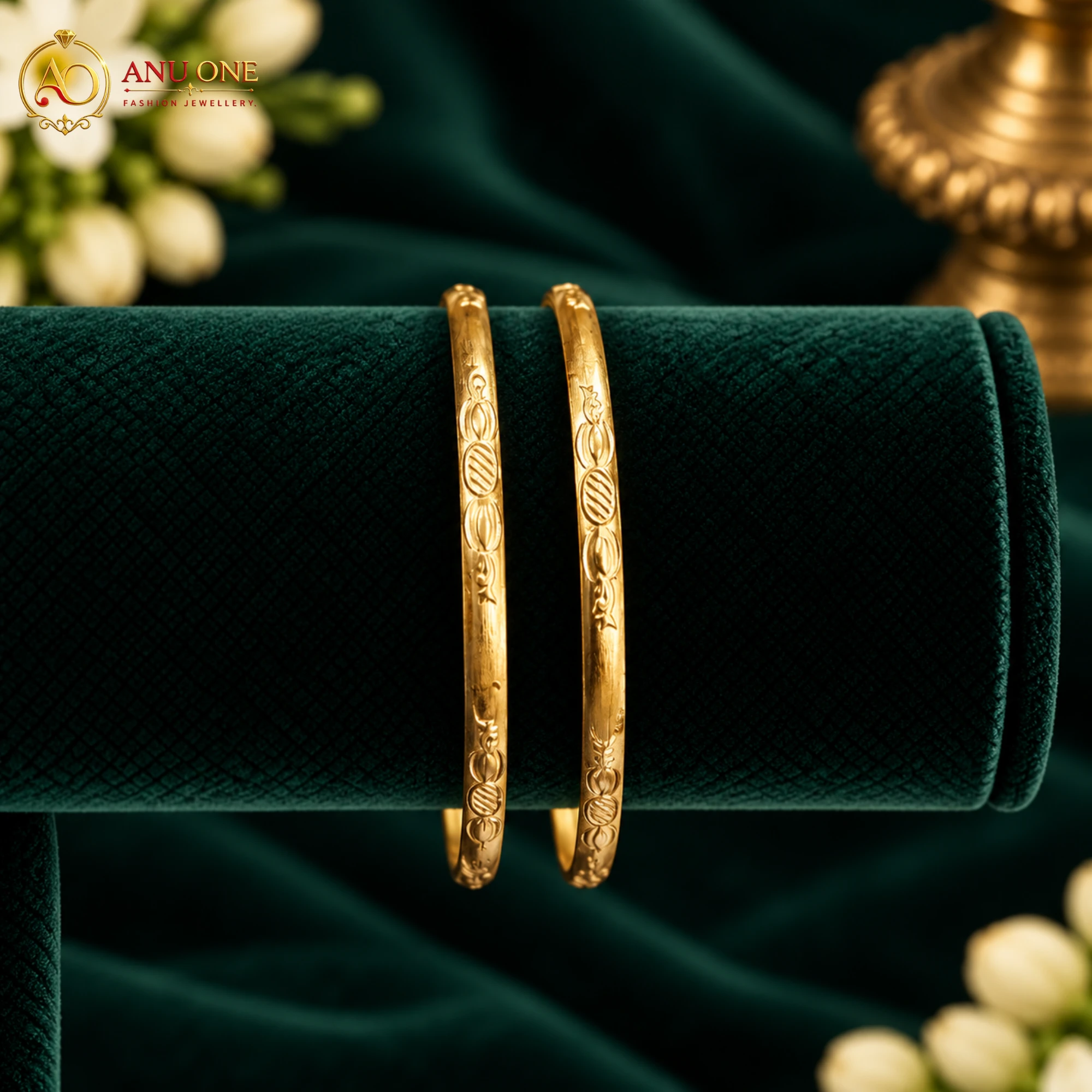 Panchaloha Slim Designer Bangles - Image 2