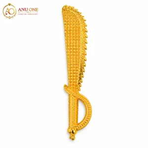 Gold Tone Serrated Talwar Sword for Durga Devi Idol