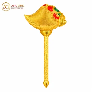 Gold Tone Red Green Shastra
