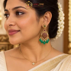 Antique Gold Peacock Earrings