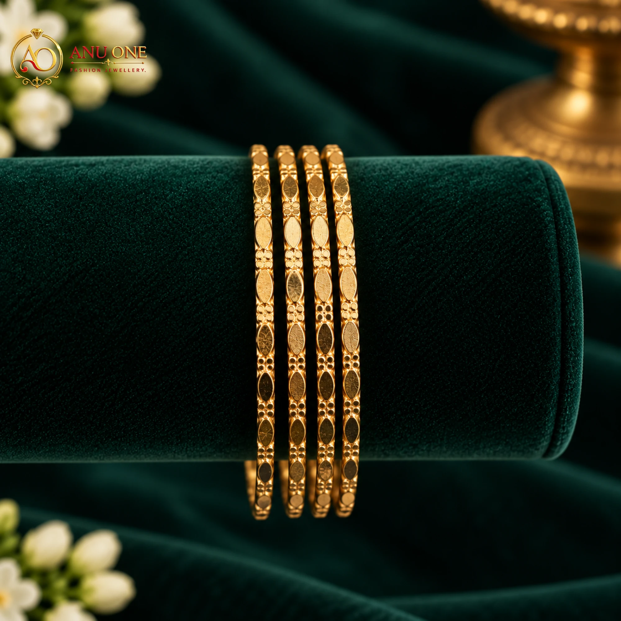 Panchaloha Slim Designer Bangles - Image 2