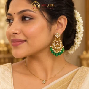 Kundan Chandbali Earrings