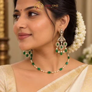 Kundan Chandbali Earrings
