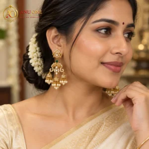 Peacock Jhumka Earrings