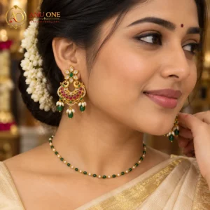 Peacock Chandbali Earrings