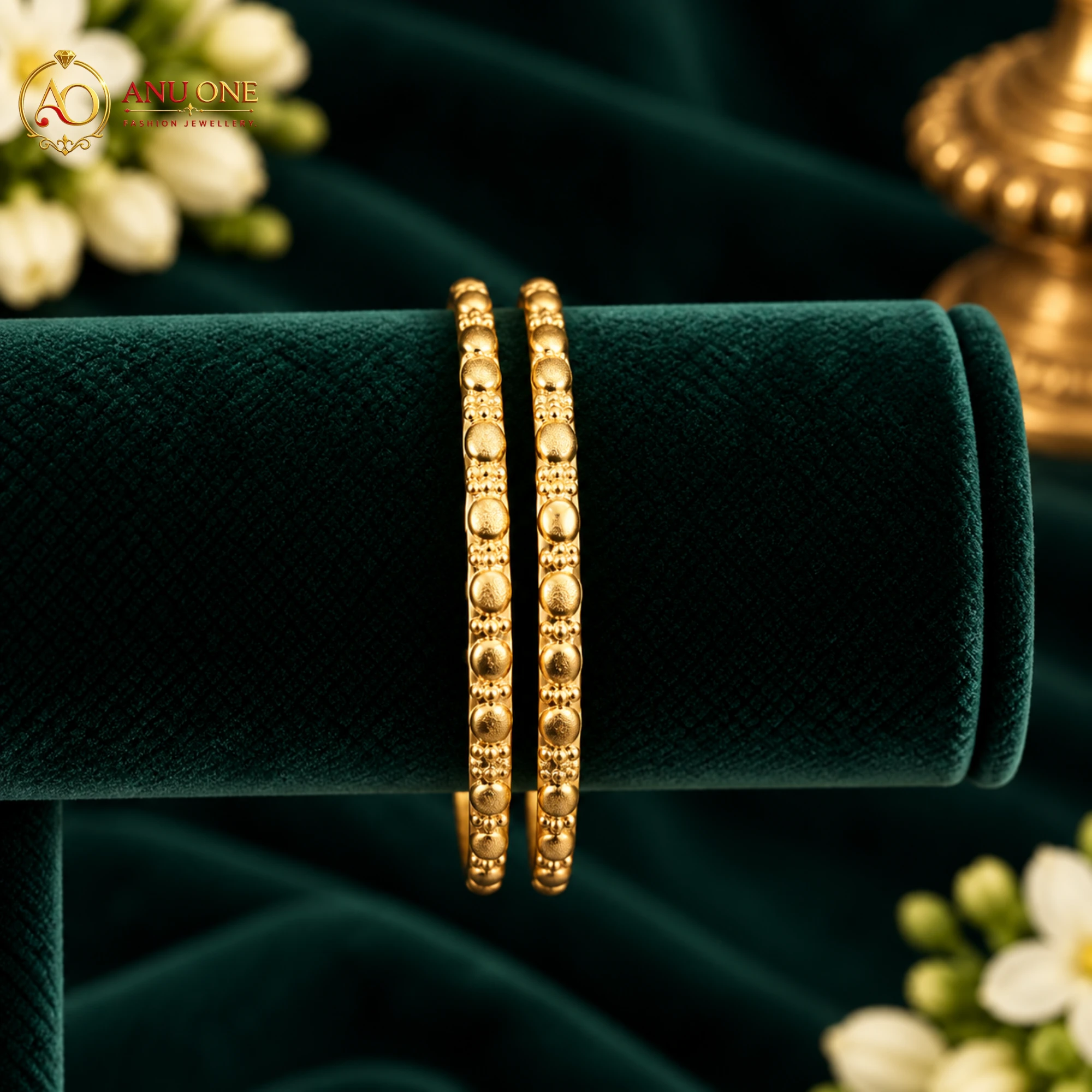 Panchaloha Slim Designer Bangles - Image 2