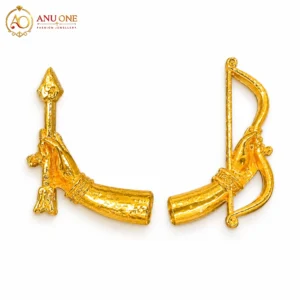 Gold Tone Bow & Arrow Shastra Set