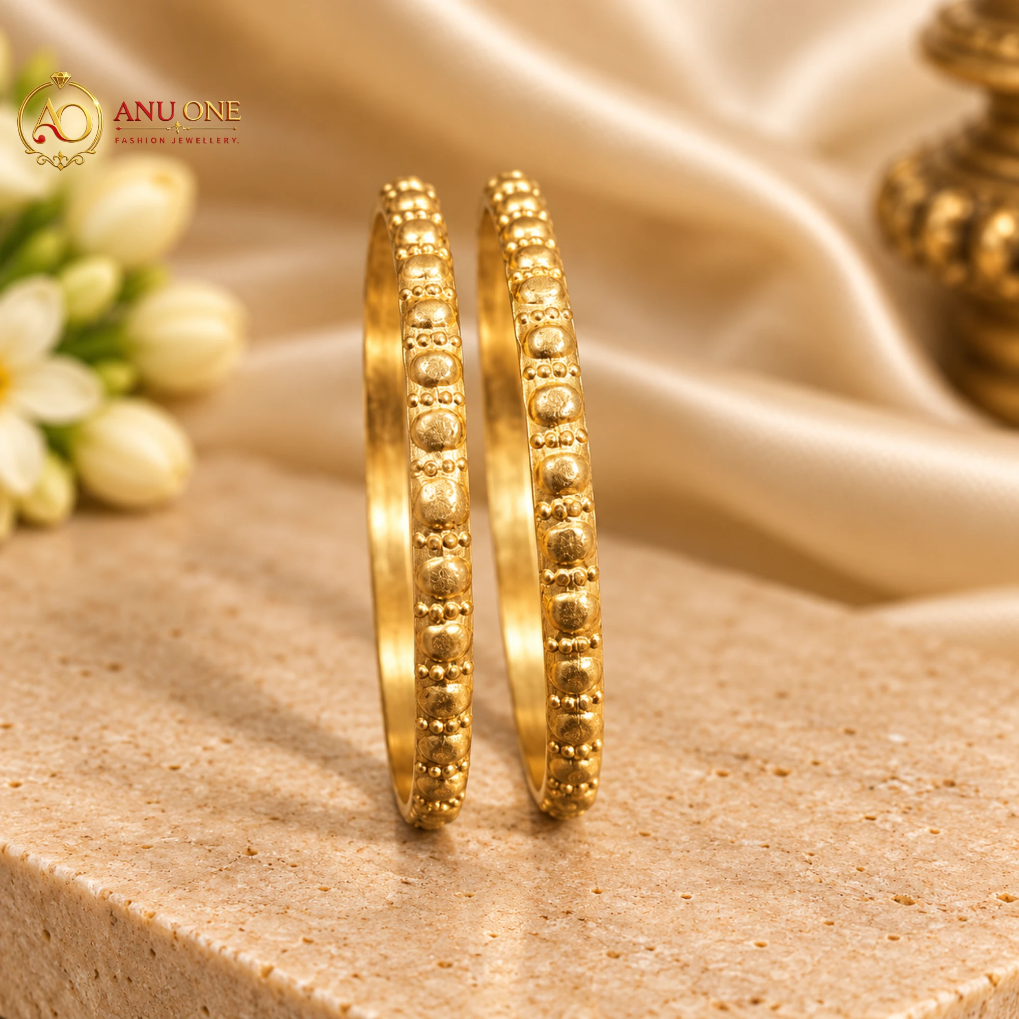Panchaloha Slim Designer Bangles - Image 3