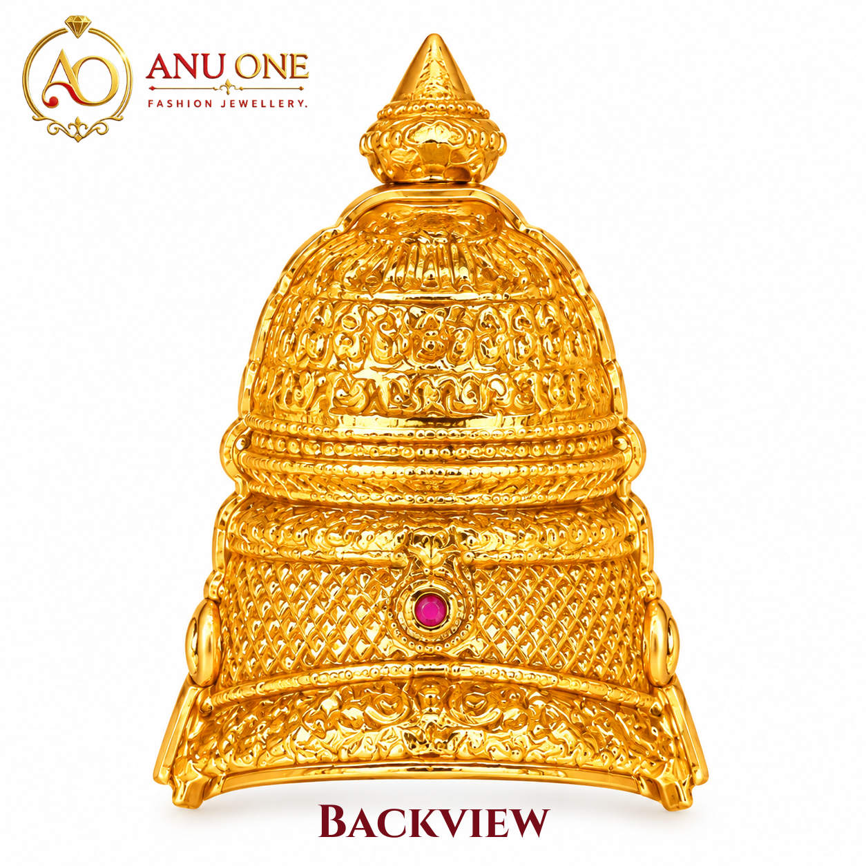 Antique Finish Nakshi Kireetam for God Idol - Image 5