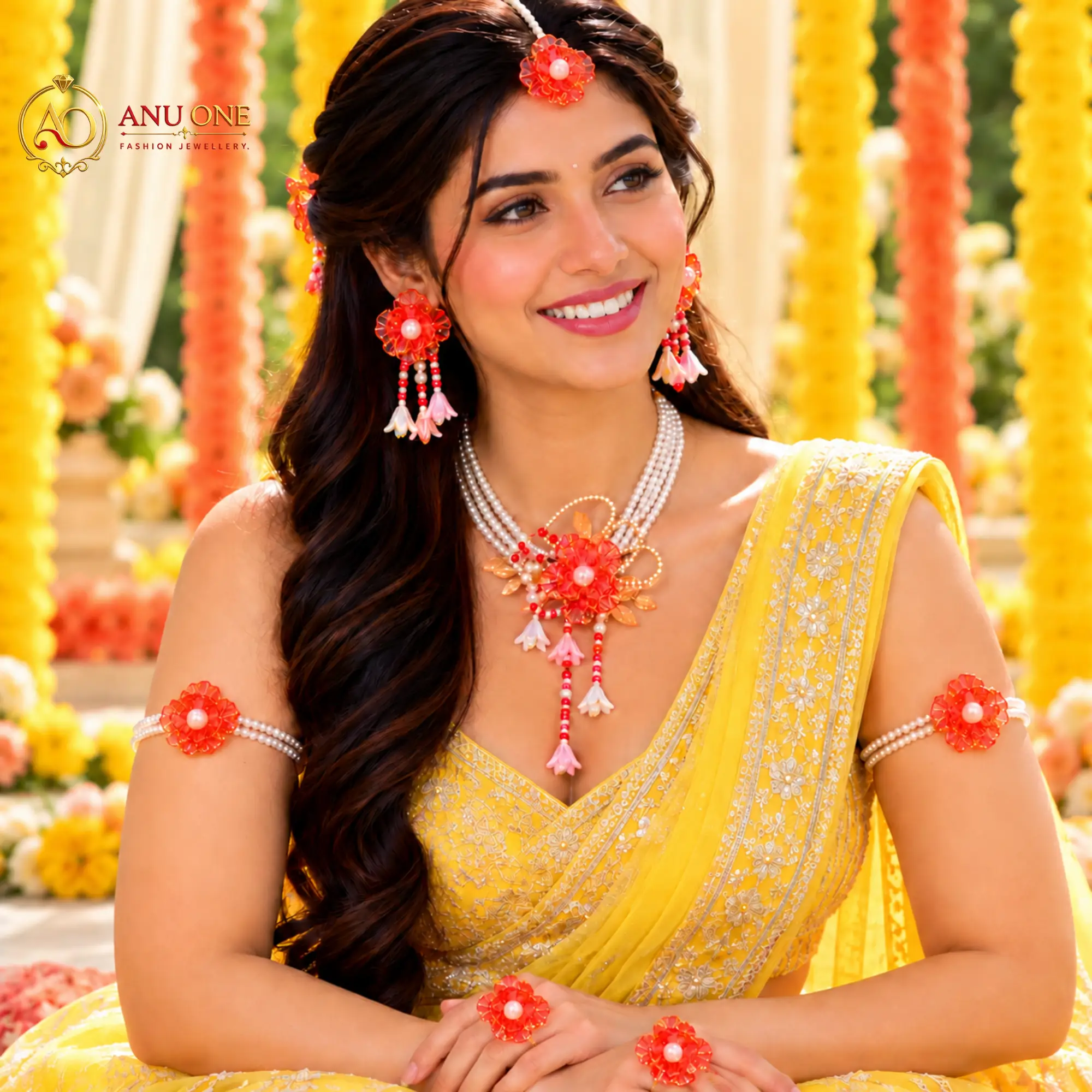 Haldi Jewellery Set