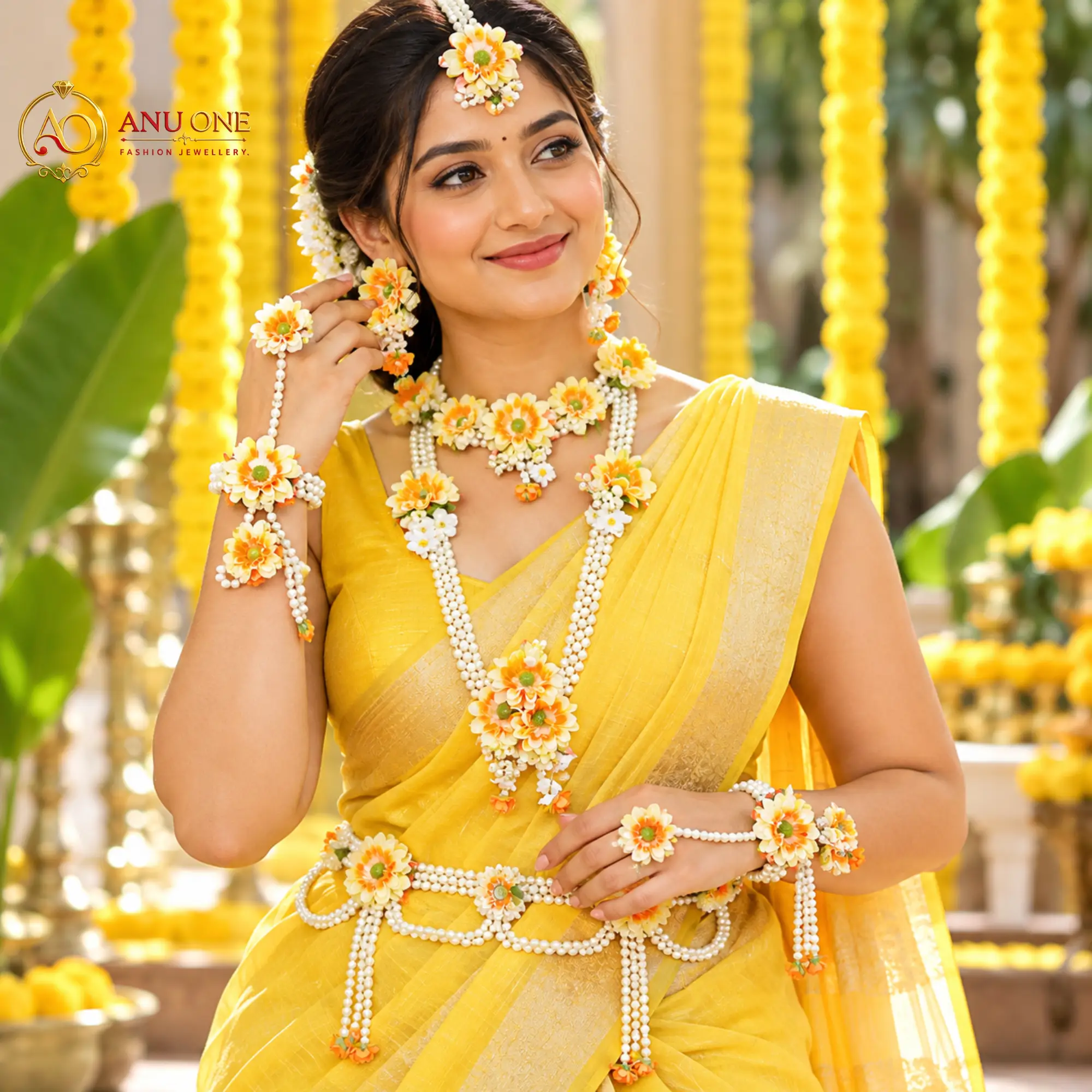 Haldi Jewellery Set