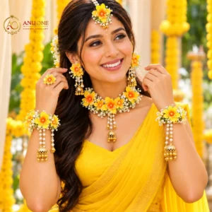 Haldi Jewellery Set