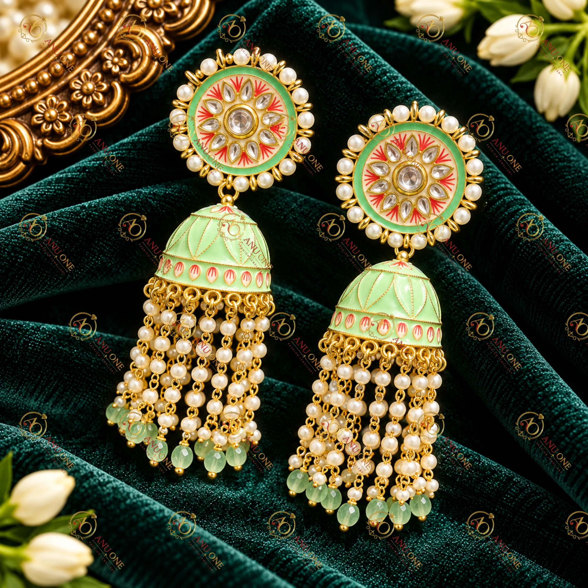 Meenakari Earrings - Image 2