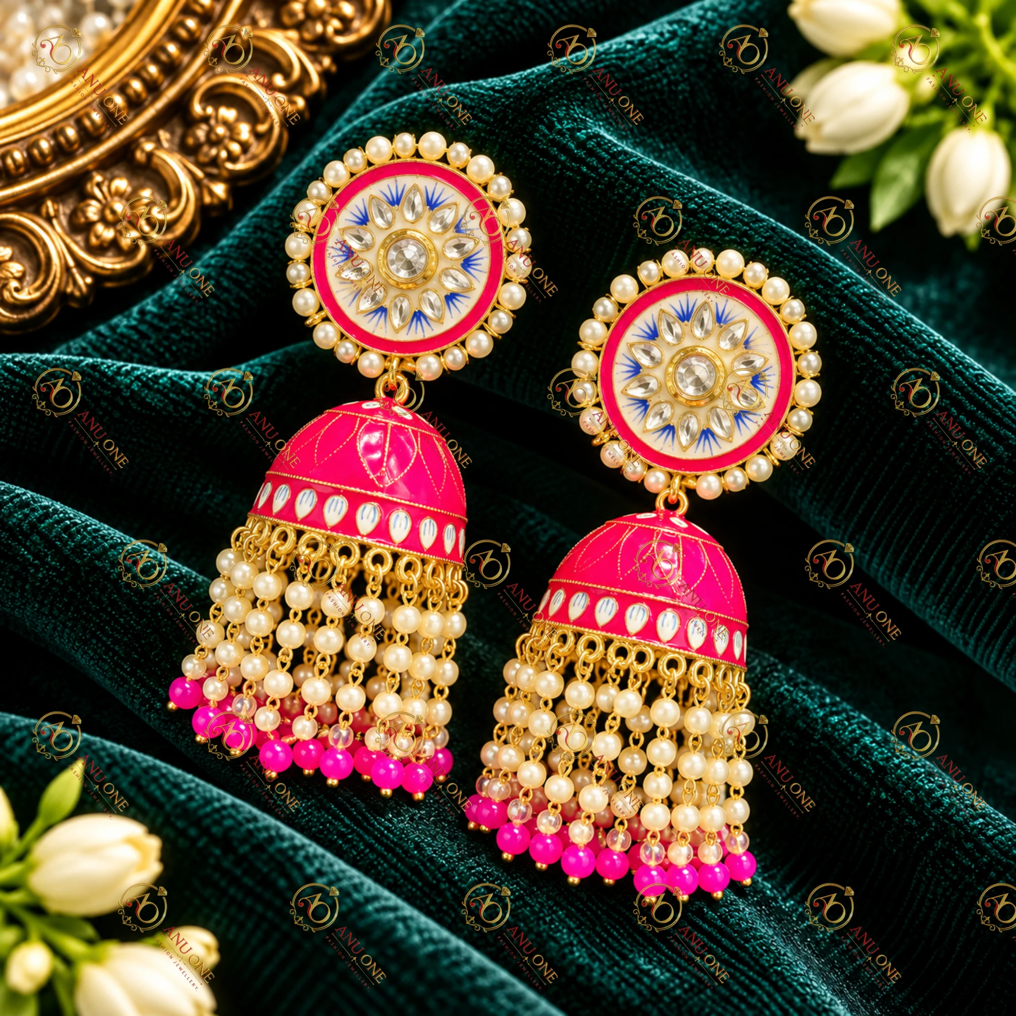 Meenakari Earrings - Image 2